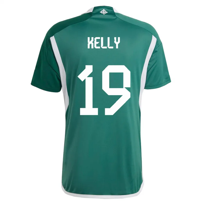 Danxen Męski Irlandia Północna Oscar Kelly #19 Zielony Domowa Koszulka 24-26 Koszulki Klubowe