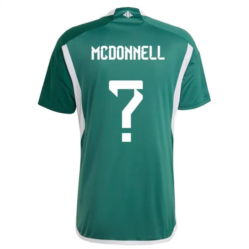 Danxen Męski Irlandia Północna Noah Mcdonnell #0 Zielony Domowa Koszulka 24-26 Koszulki Klubowe