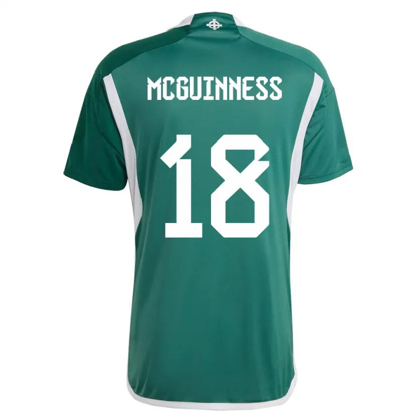 Danxen Męski Irlandia Północna Caitlin Mcguinness #18 Zielony Domowa Koszulka 24-26 Koszulki Klubowe