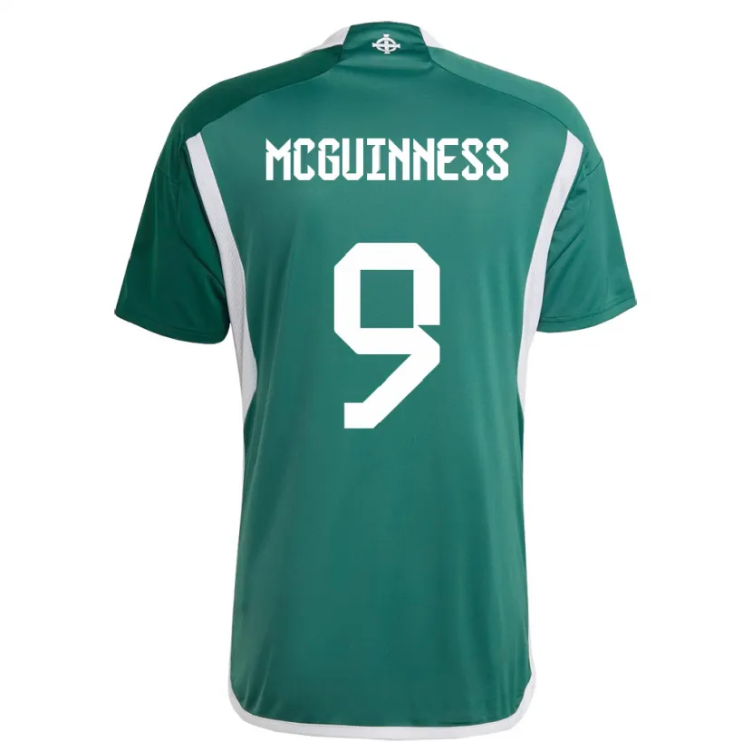 Danxen Męski Irlandia Północna Kirsty Mcguinness #9 Zielony Domowa Koszulka 24-26 Koszulki Klubowe