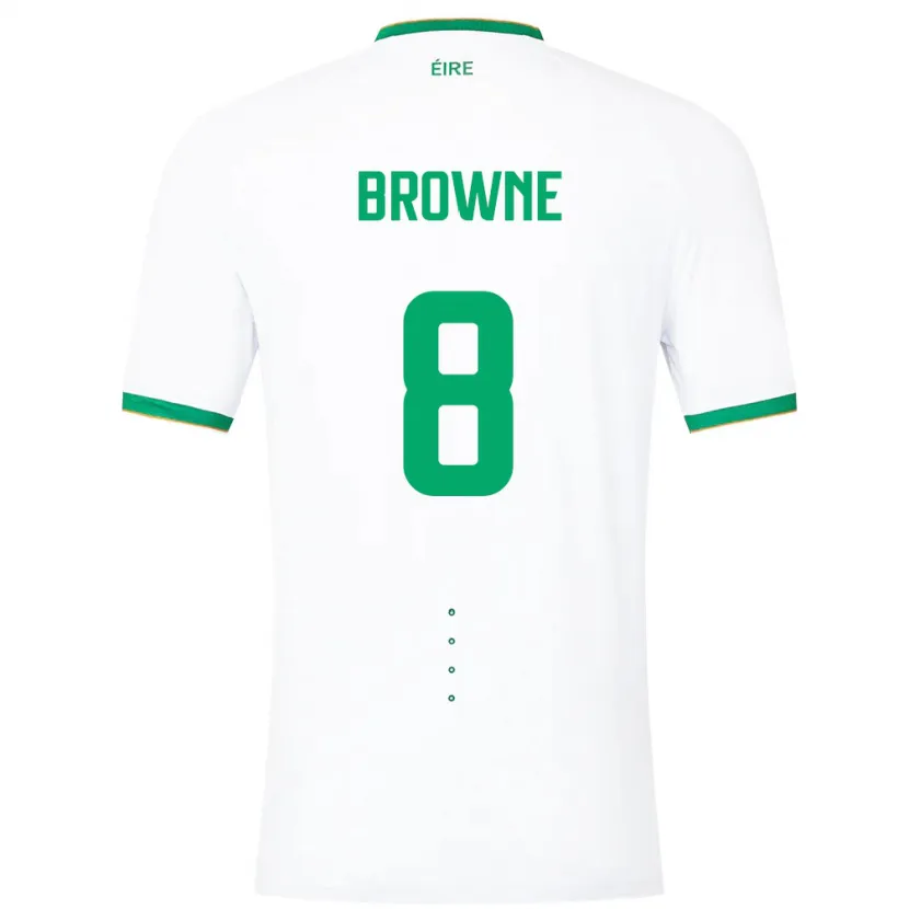 Danxen Męski Irlandia Alan Browne #8 Biały Wyjazdowa Koszulka 24-26 Koszulki Klubowe