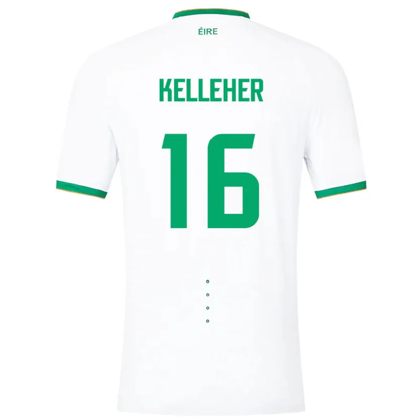 Danxen Męski Irlandia Caoimhín Kelleher #16 Biały Wyjazdowa Koszulka 24-26 Koszulki Klubowe