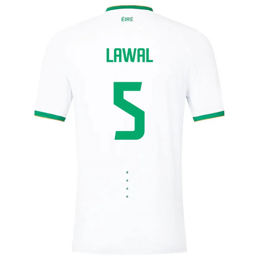 Danxen Męski Irlandia Bosun Lawal #5 Biały Wyjazdowa Koszulka 24-26 Koszulki Klubowe