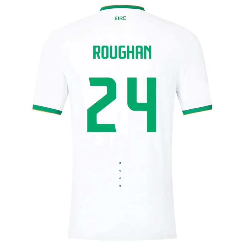 Danxen Męski Irlandia Sean Roughan #24 Biały Wyjazdowa Koszulka 24-26 Koszulki Klubowe