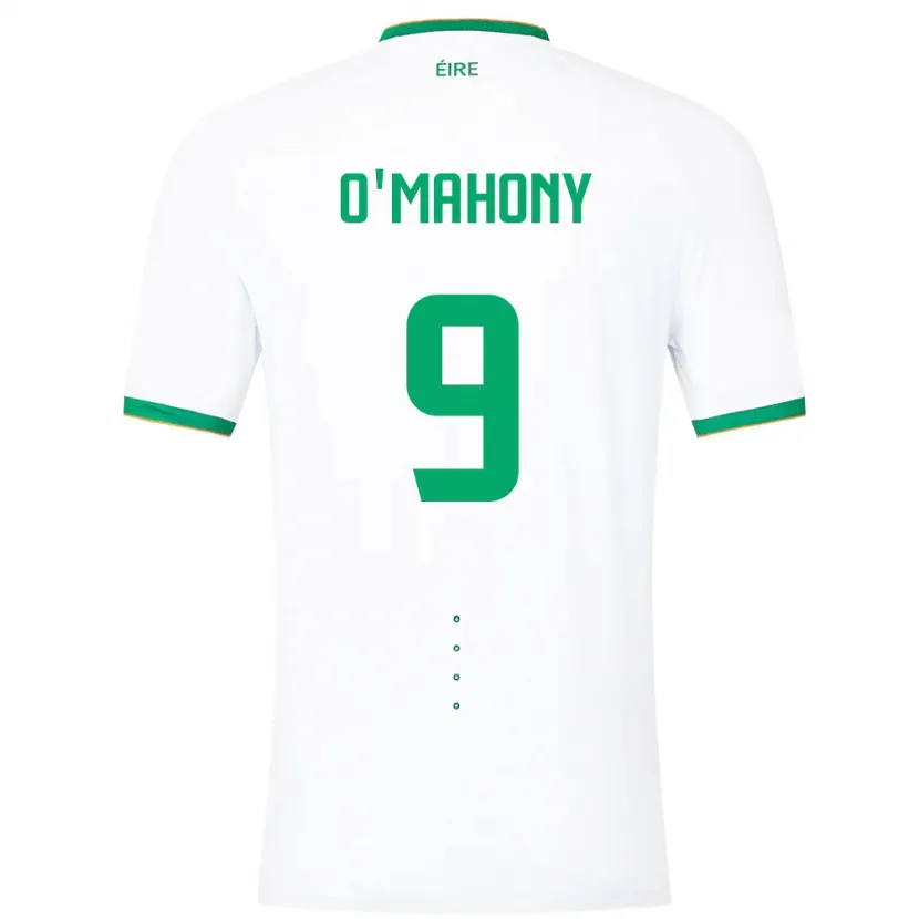 Danxen Męski Irlandia Mark O'mahony #9 Biały Wyjazdowa Koszulka 24-26 Koszulki Klubowe
