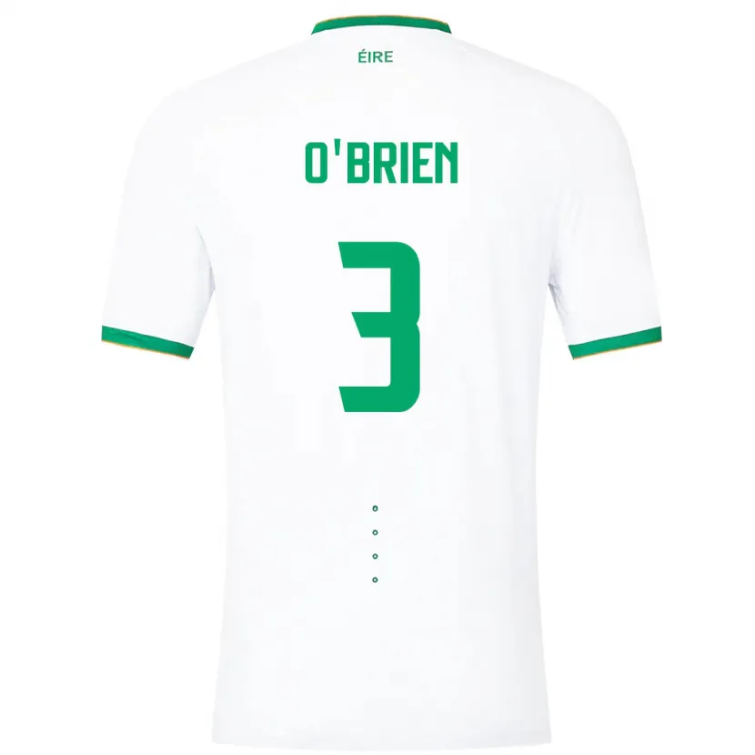 Danxen Męski Irlandia Luke O'brien #3 Biały Wyjazdowa Koszulka 24-26 Koszulki Klubowe