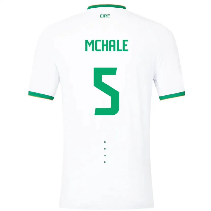 Danxen Męski Irlandia Sean Mchale #5 Biały Wyjazdowa Koszulka 24-26 Koszulki Klubowe