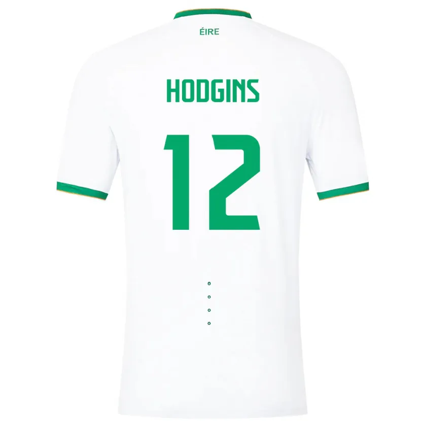 Danxen Męski Irlandia Gavin Hodgins #12 Biały Wyjazdowa Koszulka 24-26 Koszulki Klubowe