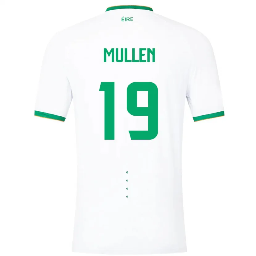 Danxen Męski Irlandia Senan Mullen #19 Biały Wyjazdowa Koszulka 24-26 Koszulki Klubowe