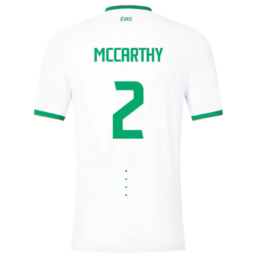 Danxen Męski Irlandia Savannah Mccarthy #2 Biały Wyjazdowa Koszulka 24-26 Koszulki Klubowe