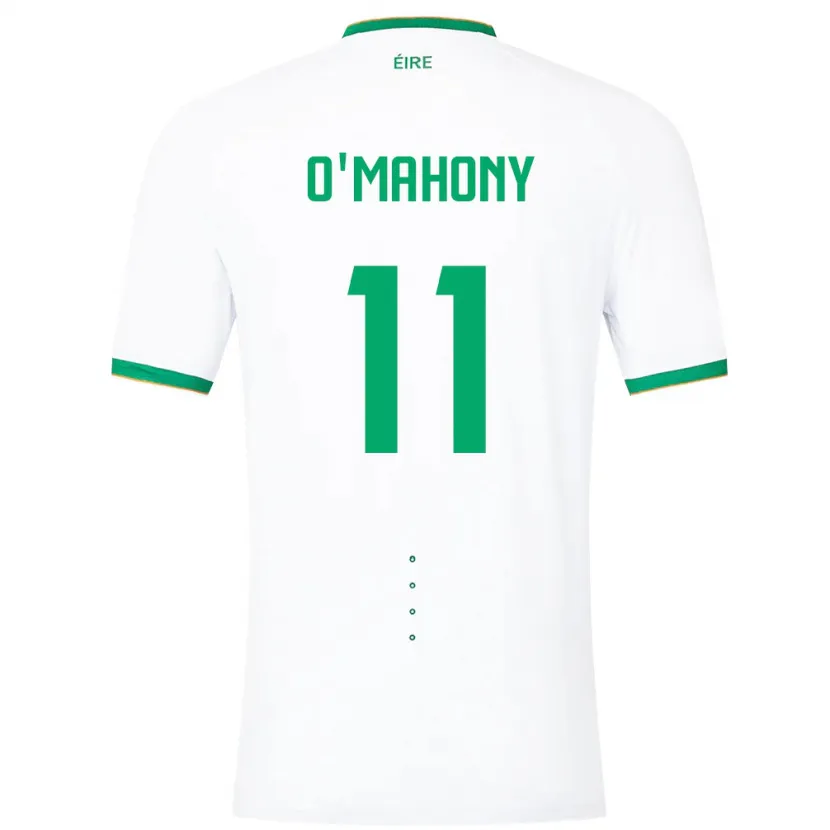 Danxen Męski Irlandia Éabha O'mahony #11 Biały Wyjazdowa Koszulka 24-26 Koszulki Klubowe