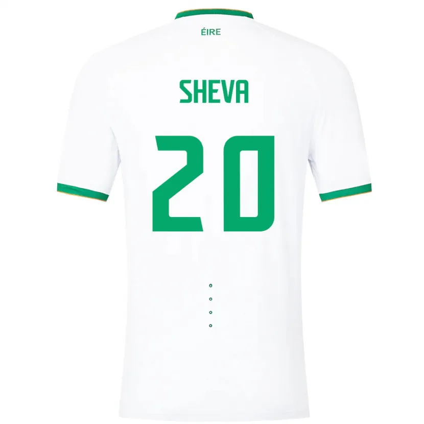 Danxen Męski Irlandia Marissa Sheva #20 Biały Wyjazdowa Koszulka 24-26 Koszulki Klubowe
