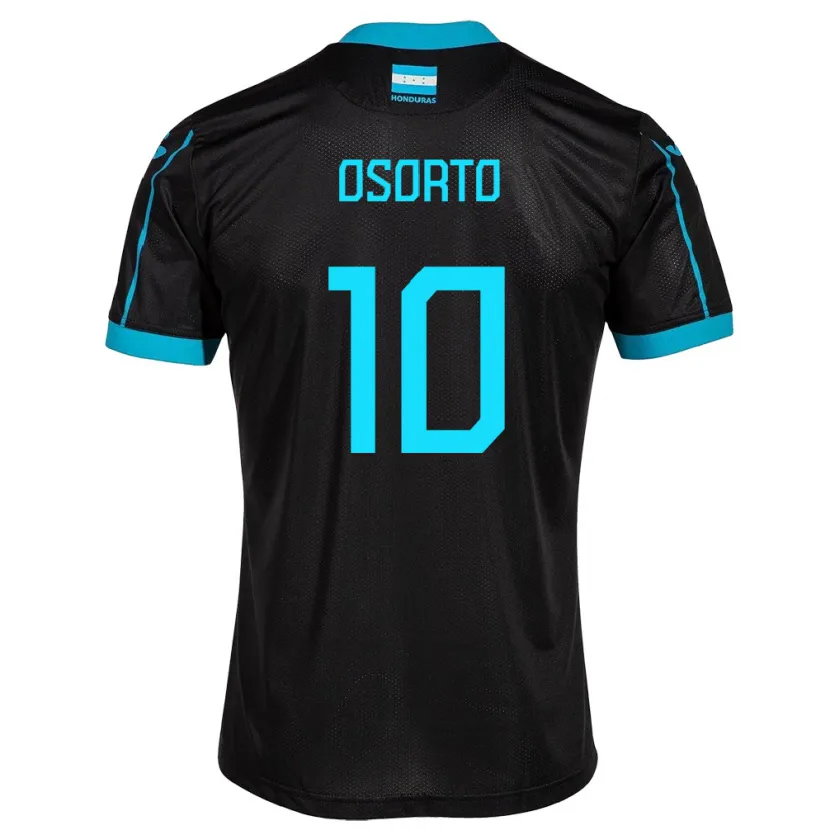 Danxen Męski Honduras Roberto Osorto #10 Czarny Wyjazdowa Koszulka 24-26 Koszulki Klubowe