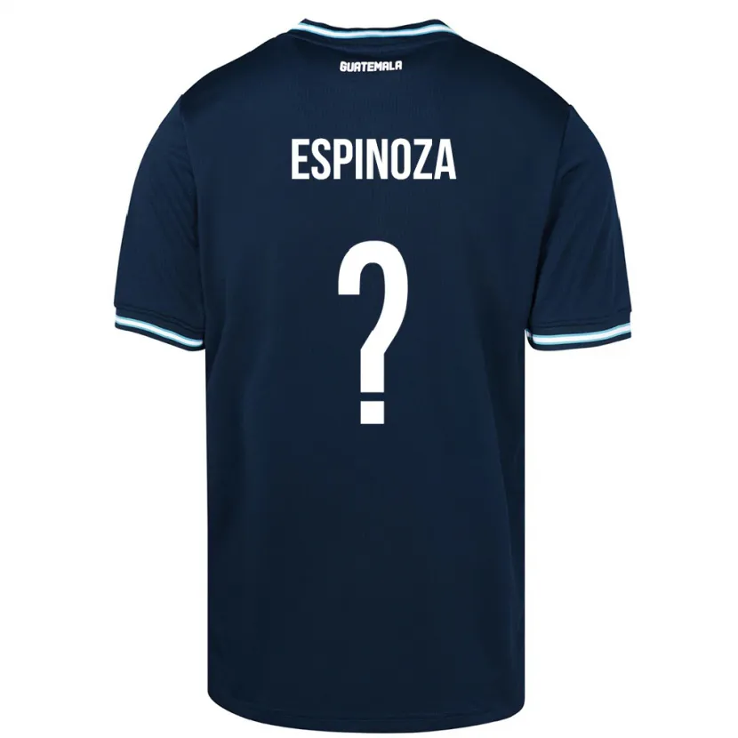 Danxen Męski Gwatemala José Espinoza #0 Niebieski Wyjazdowa Koszulka 24-26 Koszulki Klubowe