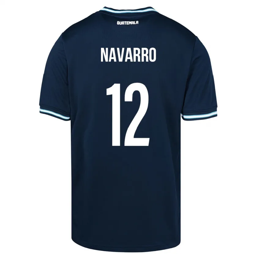 Danxen Męski Gwatemala Kenderson Navarro #12 Niebieski Wyjazdowa Koszulka 24-26 Koszulki Klubowe