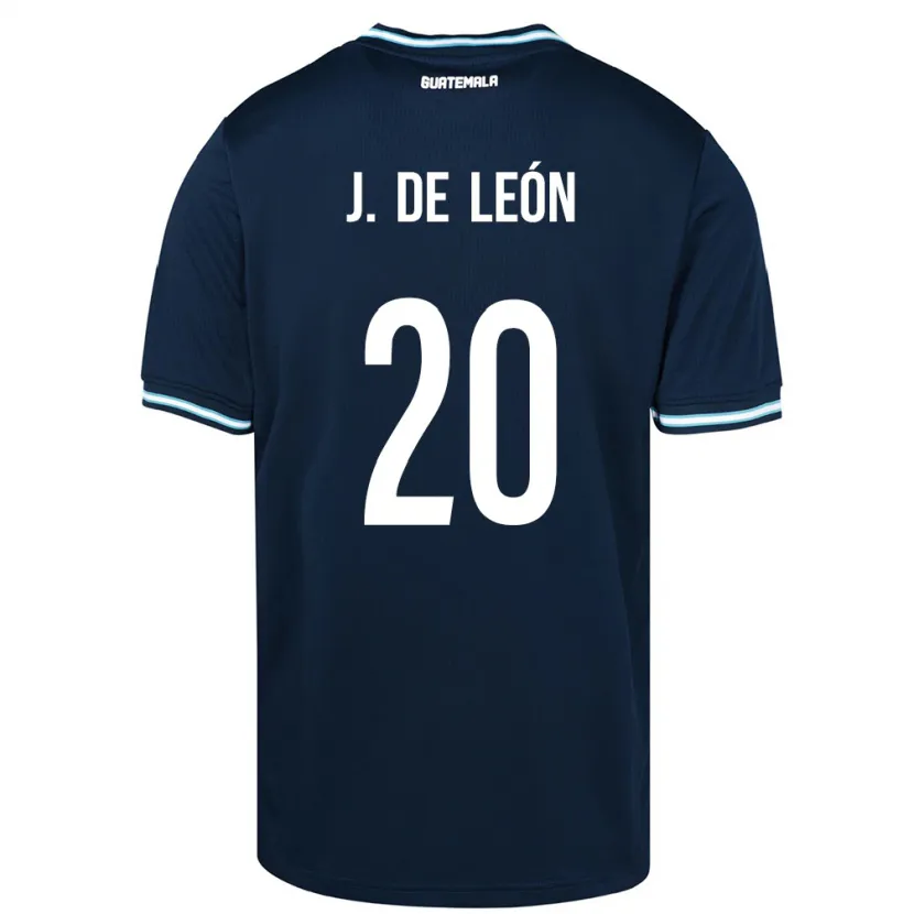 Danxen Męski Gwatemala Jorge De León #20 Niebieski Wyjazdowa Koszulka 24-26 Koszulki Klubowe