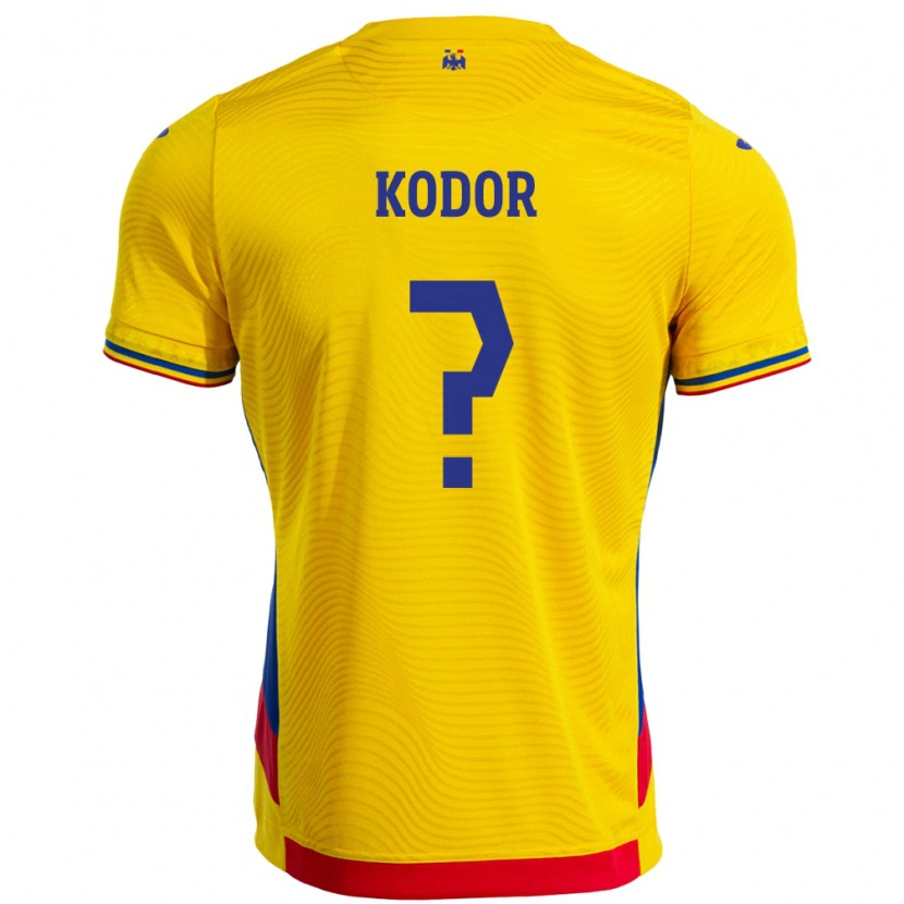 Danxen Kobiety Rumunia Jason Kodor #0 Żółty Domowa Koszulka 24-26 Koszulki Klubowe