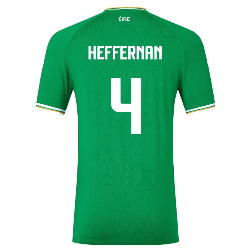Danxen Kobiety Irlandia Cathal Heffernan #4 Zielony Domowa Koszulka 24-26 Koszulki Klubowe