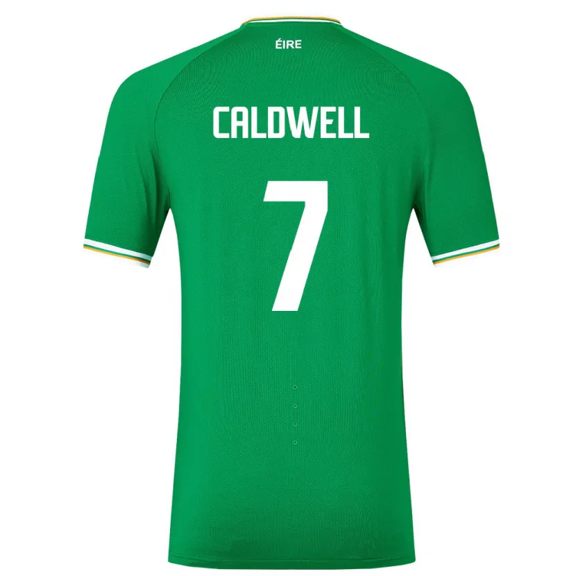 Danxen Kobiety Irlandia Diane Caldwell #7 Zielony Domowa Koszulka 24-26 Koszulki Klubowe