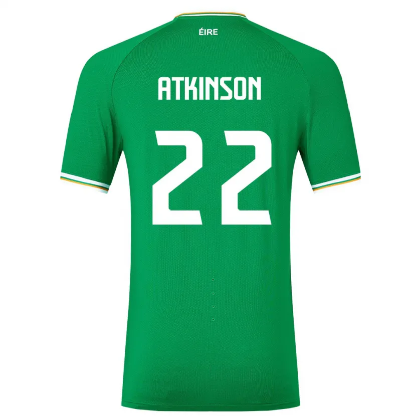 Danxen Kobiety Irlandia Isibeal Atkinson #22 Zielony Domowa Koszulka 24-26 Koszulki Klubowe