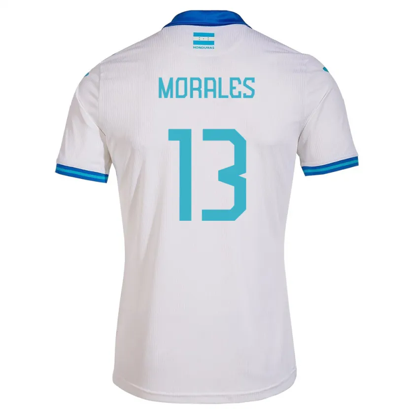Danxen Kobiety Honduras Maikol Morales #13 Biały Domowa Koszulka 24-26 Koszulki Klubowe