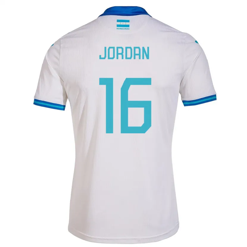 Danxen Kobiety Honduras Jordan García #16 Biały Domowa Koszulka 24-26 Koszulki Klubowe