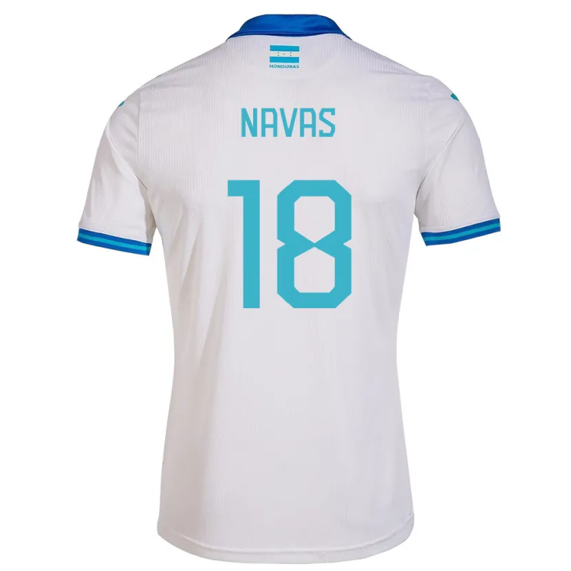 Danxen Kobiety Honduras Johan Navas #18 Biały Domowa Koszulka 24-26 Koszulki Klubowe