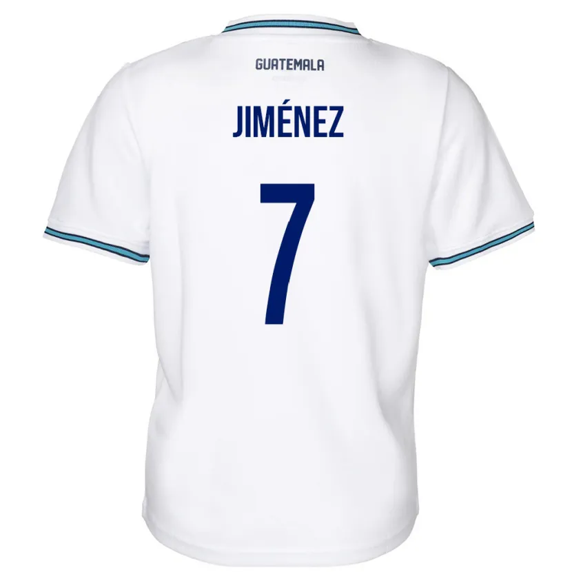Danxen Kobiety Gwatemala Cristian Jiménez #7 Biały Domowa Koszulka 24-26 Koszulki Klubowe