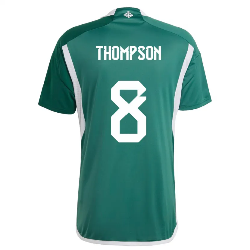Danxen Kobiety Irlandia Północna Joel Thompson #8 Zielony Domowa Koszulka 24-26 Koszulki Klubowe