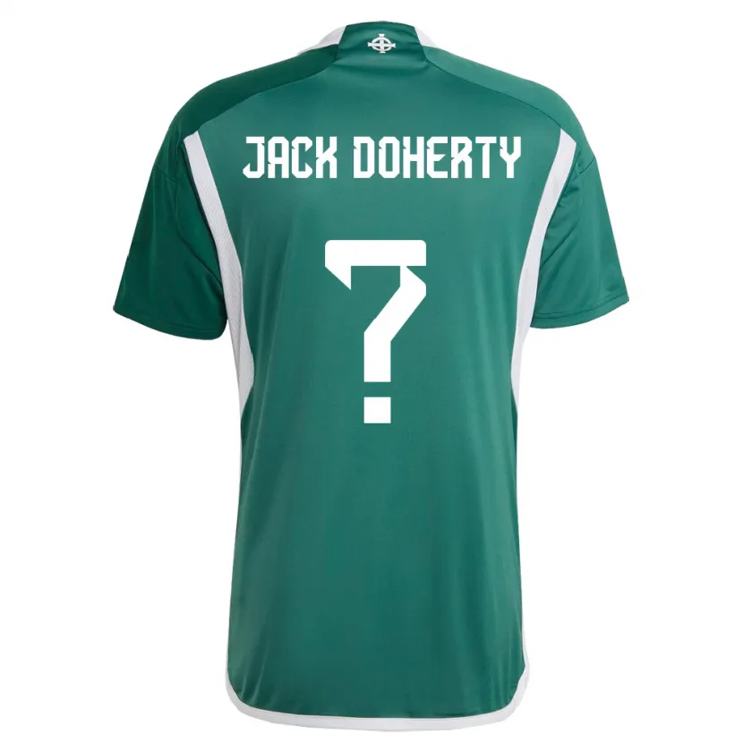 Danxen Kobiety Irlandia Północna Jack Doherty #0 Zielony Domowa Koszulka 24-26 Koszulki Klubowe