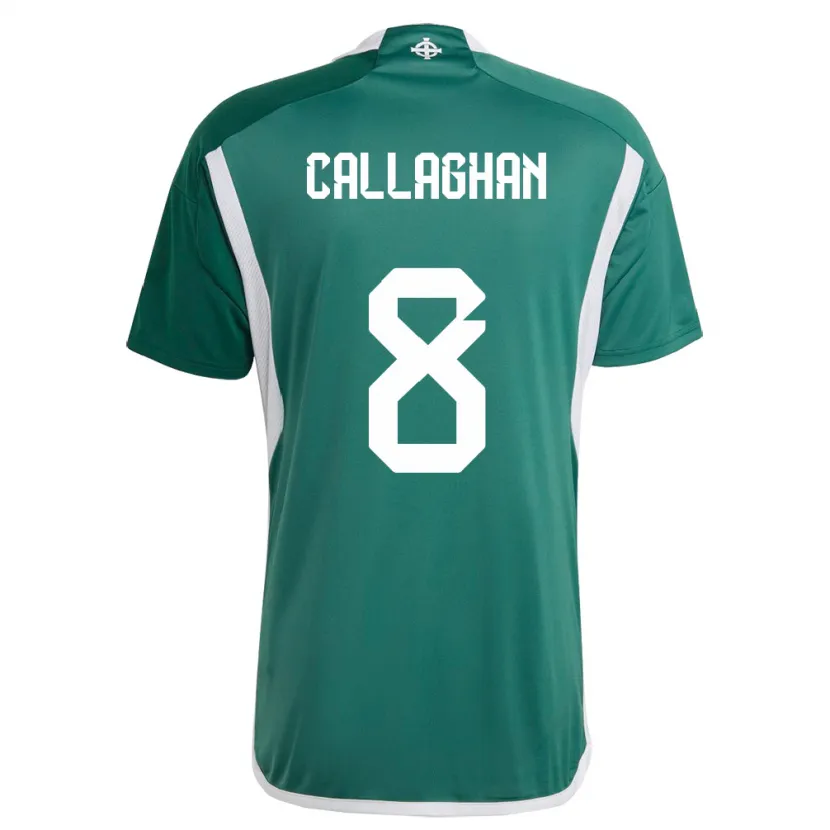 Danxen Kobiety Irlandia Północna Marissa Callaghan #8 Zielony Domowa Koszulka 24-26 Koszulki Klubowe