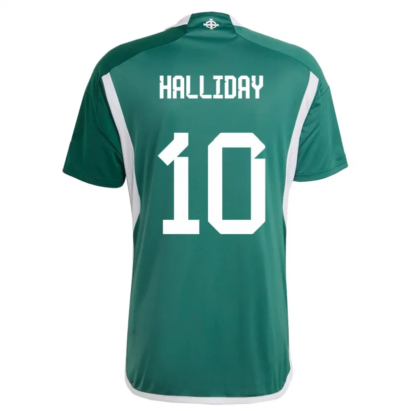 Danxen Kobiety Irlandia Północna Keri Halliday #10 Zielony Domowa Koszulka 24-26 Koszulki Klubowe