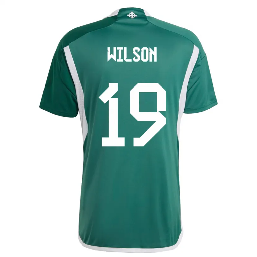 Danxen Kobiety Irlandia Północna Emily Wilson #19 Zielony Domowa Koszulka 24-26 Koszulki Klubowe
