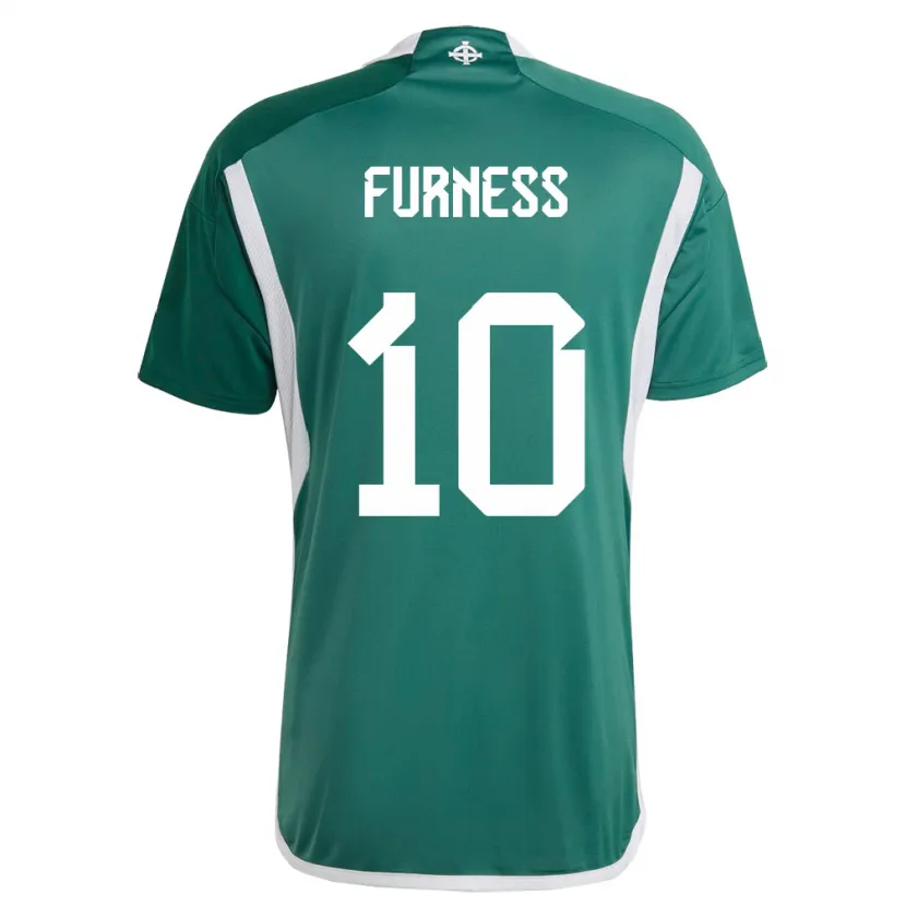 Danxen Kobiety Irlandia Północna Rachel Furness #10 Zielony Domowa Koszulka 24-26 Koszulki Klubowe