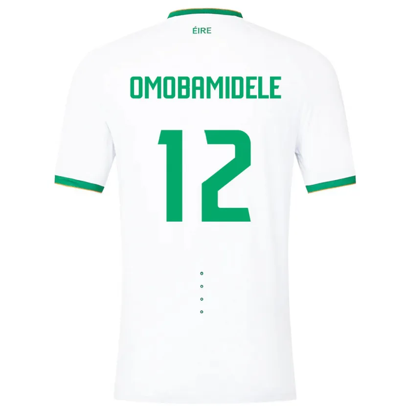 Danxen Kobiety Irlandia Andrew Omobamidele #12 Biały Wyjazdowa Koszulka 24-26 Koszulki Klubowe