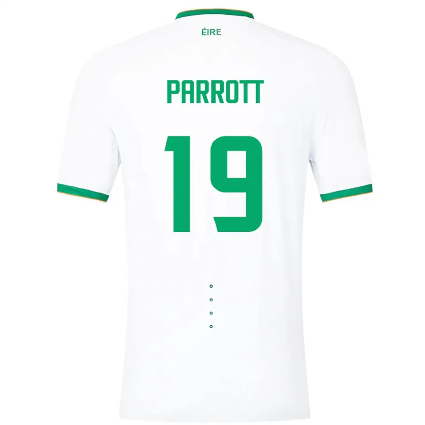 Danxen Kobiety Irlandia Troy Parrott #19 Biały Wyjazdowa Koszulka 24-26 Koszulki Klubowe