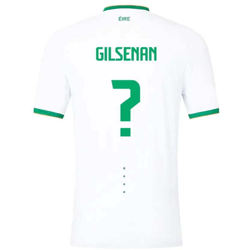 Danxen Kobiety Irlandia Zak Gilsenan #0 Biały Wyjazdowa Koszulka 24-26 Koszulki Klubowe