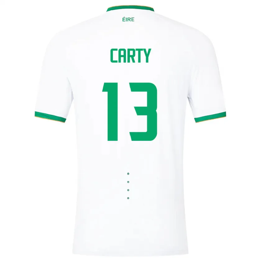 Danxen Kobiety Irlandia Conor Carty #13 Biały Wyjazdowa Koszulka 24-26 Koszulki Klubowe