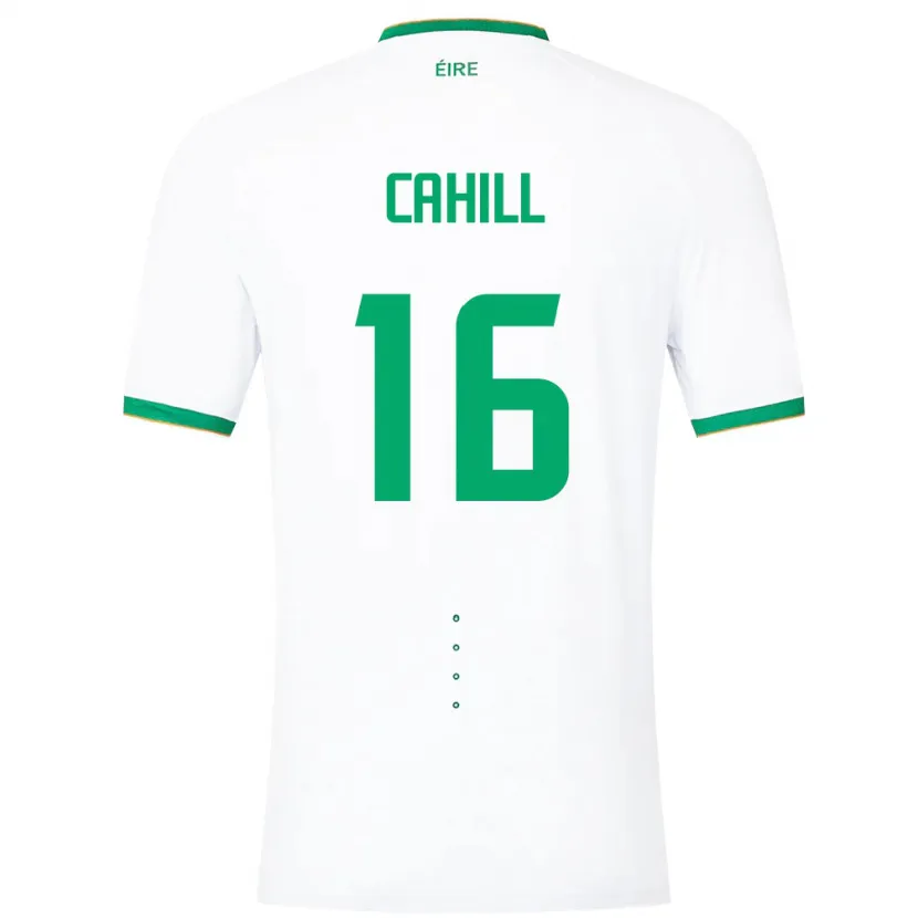 Danxen Kobiety Irlandia Killian Cahill #16 Biały Wyjazdowa Koszulka 24-26 Koszulki Klubowe