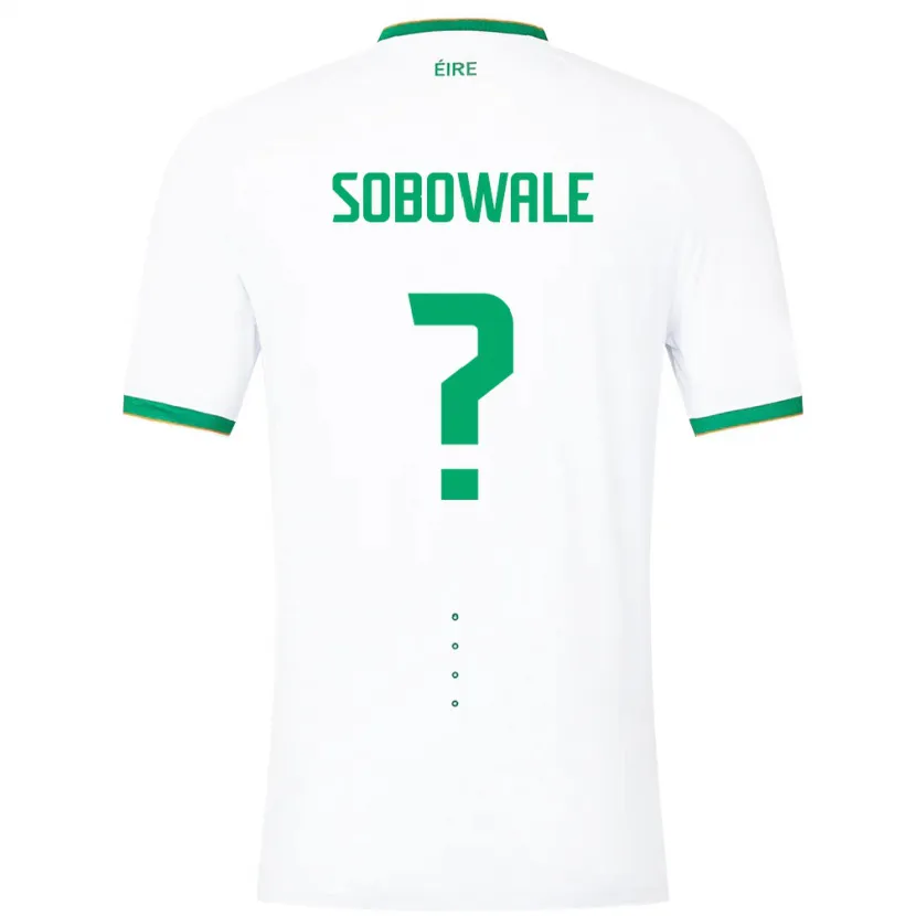 Danxen Kobiety Irlandia Timi Sobowale #0 Biały Wyjazdowa Koszulka 24-26 Koszulki Klubowe