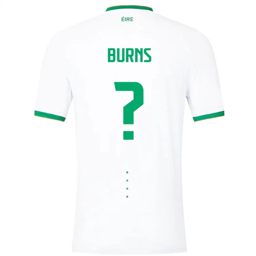 Danxen Kobiety Irlandia Darragh Burns #0 Biały Wyjazdowa Koszulka 24-26 Koszulki Klubowe