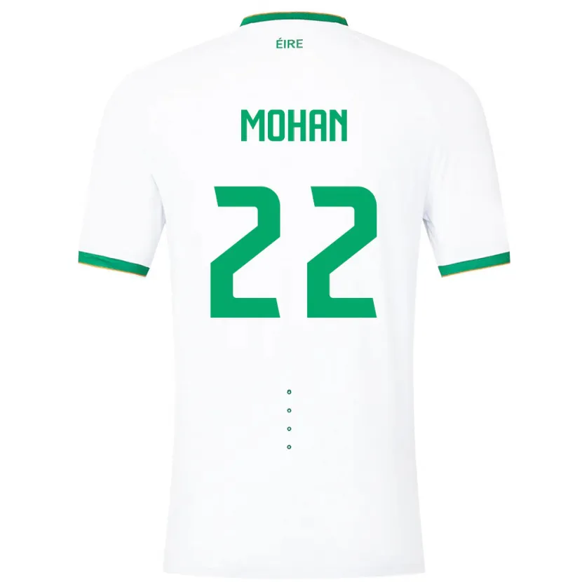 Danxen Kobiety Irlandia Stephen Mohan #22 Biały Wyjazdowa Koszulka 24-26 Koszulki Klubowe