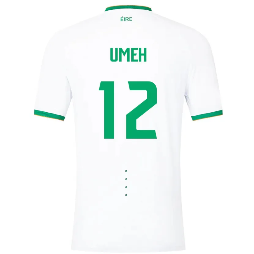 Danxen Kobiety Irlandia Jaden Umeh #12 Biały Wyjazdowa Koszulka 24-26 Koszulki Klubowe