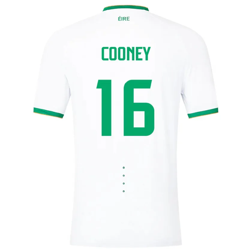 Danxen Kobiety Irlandia Oisin Cooney #16 Biały Wyjazdowa Koszulka 24-26 Koszulki Klubowe