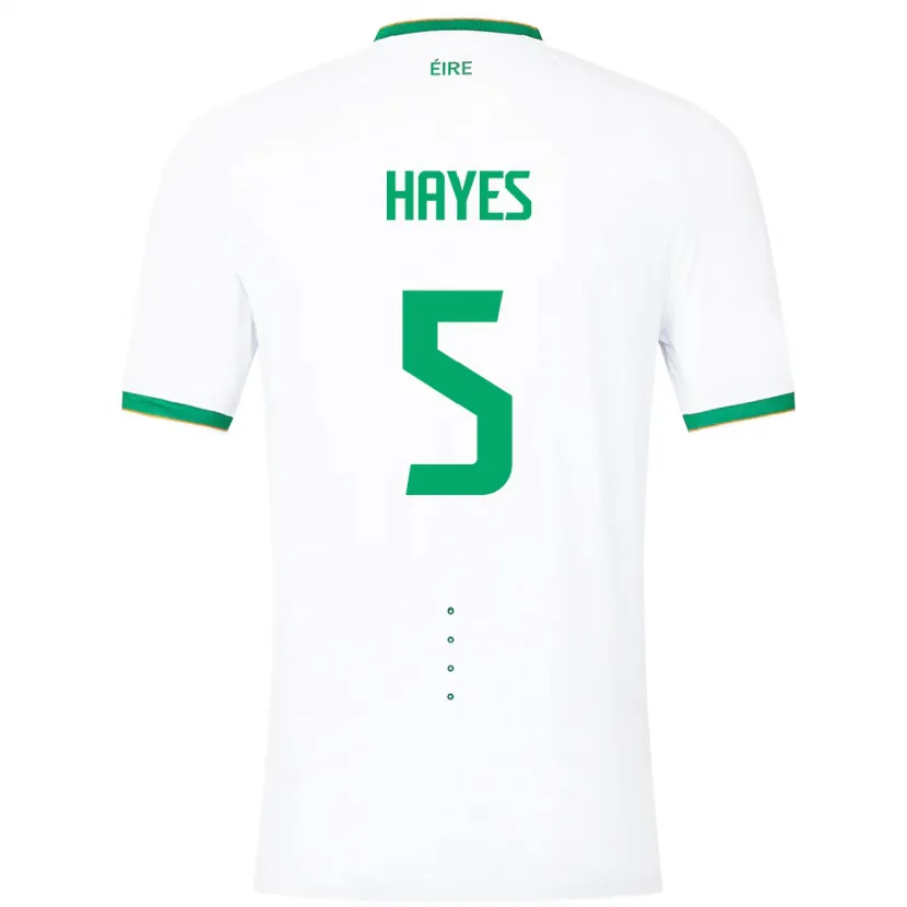 Danxen Kobiety Irlandia Caitlin Hayes #5 Biały Wyjazdowa Koszulka 24-26 Koszulki Klubowe