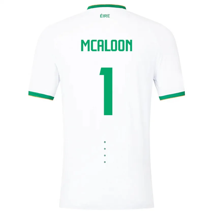 Danxen Kobiety Irlandia Naoisha Mcaloon #1 Biały Wyjazdowa Koszulka 24-26 Koszulki Klubowe