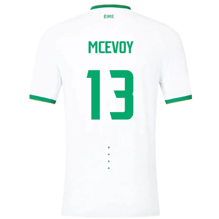 Danxen Kobiety Irlandia Alannah Mcevoy #13 Biały Wyjazdowa Koszulka 24-26 Koszulki Klubowe