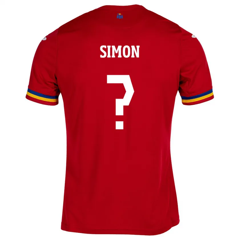 Danxen Kobiety Rumunia Mate Simon #0 Czerwony Wyjazdowa Koszulka 24-26 Koszulki Klubowe