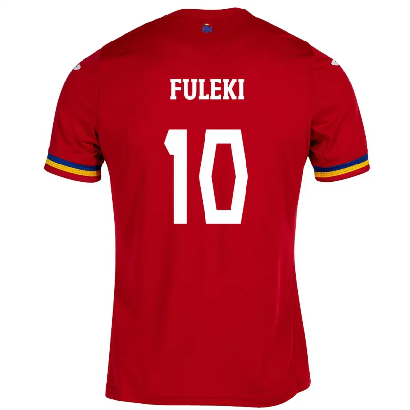Danxen Kobiety Rumunia Samuel Fuleki #10 Czerwony Wyjazdowa Koszulka 24-26 Koszulki Klubowe