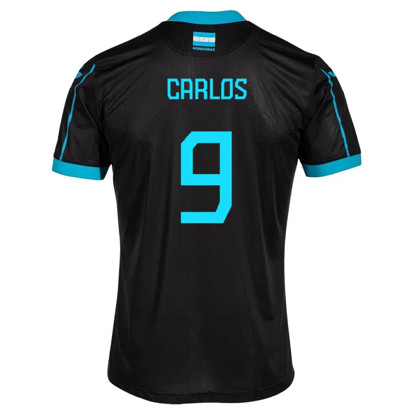 Danxen Kobiety Honduras Carlos Mejía #9 Czarny Wyjazdowa Koszulka 24-26 Koszulki Klubowe
